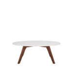 Tiverton Round Coffee Table White Marble