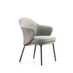 Vesta Dining Chair Light Grey Fabric