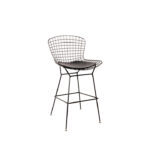 Wire Barstool (Single Pad) - Genuine Leather