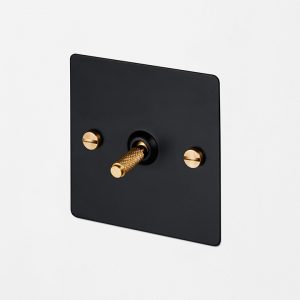 1G Intermediate Toggle / Black / Brass