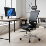 Nefil (Black Frame) – Black Leather - Image 2