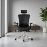 Nefil (Black Frame) – Black Leather - Image 4