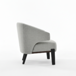 Ashley Lounge Chair Grey Fabric - Image 3