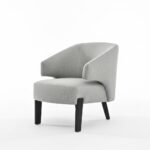 Ashley Lounge Chair Grey Fabric