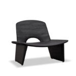 Walton Lounge Chair Black Wood