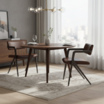 Colonel Dining Chair Brown Leather - Image 5