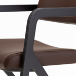 Colonel Dining Chair Brown Leather - Image 4