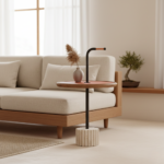 Arterra B Side Table Rust Leather - Image 2