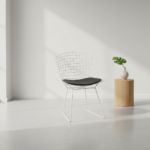 Wire Chair Single Pad (A11) White Steel - Image 2