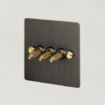 3G Toggle Switch / Smoked Bronze / Brass