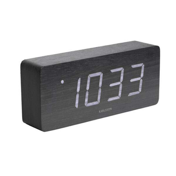 Karllson ka5654bksl Wood Alarm clock