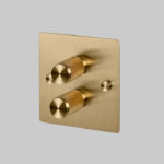 2G Dimmer / Brass