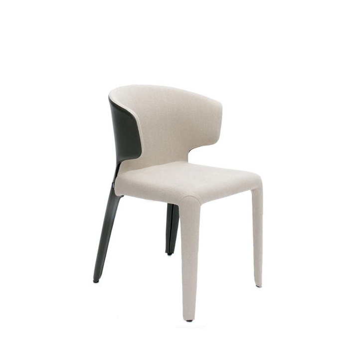 A111096.jpg Javel Dining Chair Beige Faux Leather - Image 1
