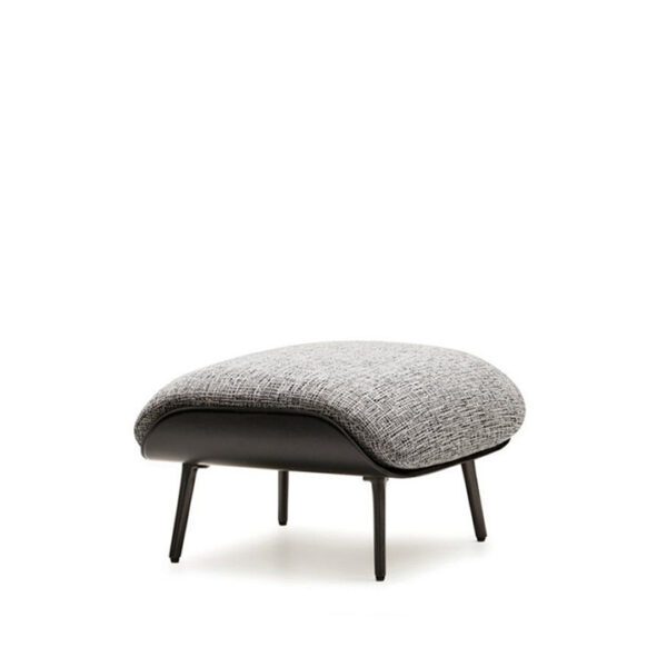 Vesta Ottoman - Light Grey Fabric