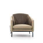Calypso Lounge Chair Beige Fabric - Image 2