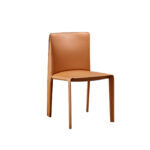 Made Dining Chair Brown Recycle Leather