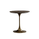 Bone Side Table B - Brown Marble