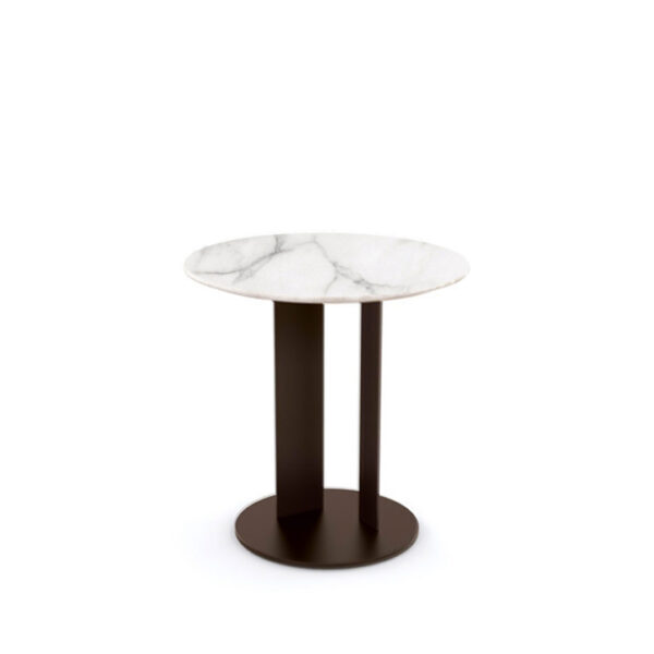 Furioso Side Table Stainless Marble