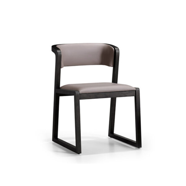 Chiara Armless Dining Chair Fabric Brown