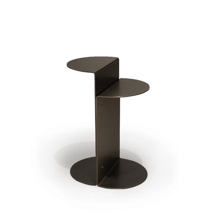 A6JJ017.jpg Handsel Side Table (A6) Stainless Dark Brown - Image 1