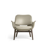 Agita Armchair Lounge Chair Beige Microfiber Leather - Image 2