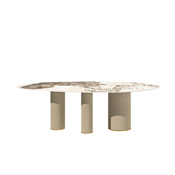 Agua Dining Table Stainless Gold