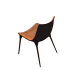 Allent Dining Chair Brown Microfiber - Image 2