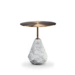 Amrita Side Table White Carrara Marble
