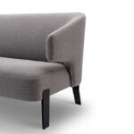 Ashley 3 Seater Sofa Grey Fabric - Image 4