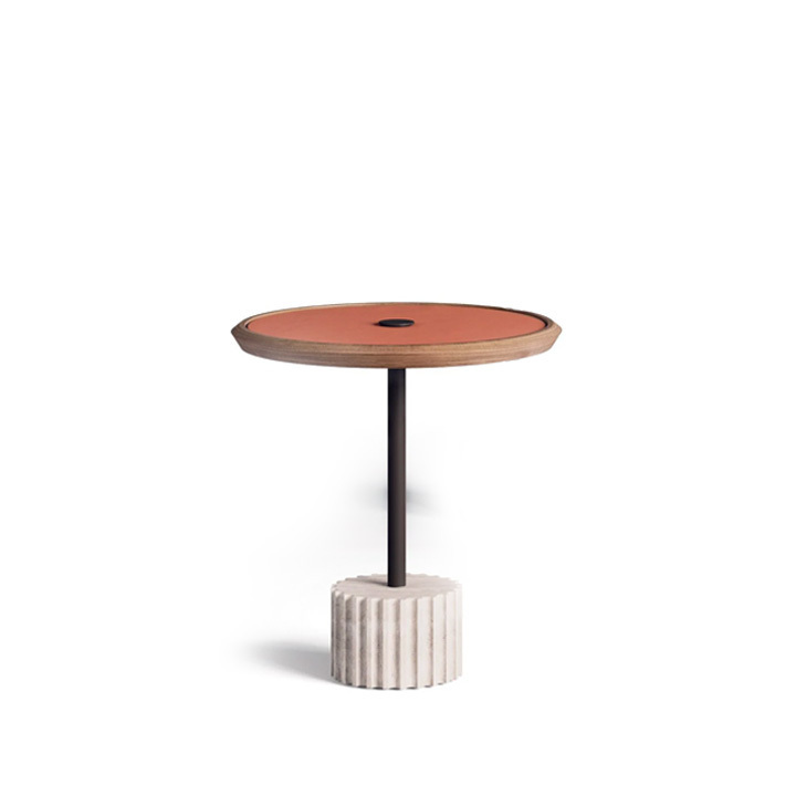 Arterra-A-Side-Table-A13013-A.jpg Arterra A Side Table Rust Leather - Image 1