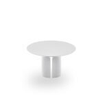 Aspach Round Side Table White