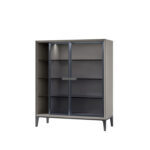 Botteca Cabinet Grey Coffee Wood
