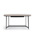 Brondby Desk Grey Bonded Leather