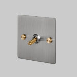 1G Toggle Switch / Steel / Brass