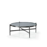 Calice Coffee Table - 1.1 Glass Top Metal