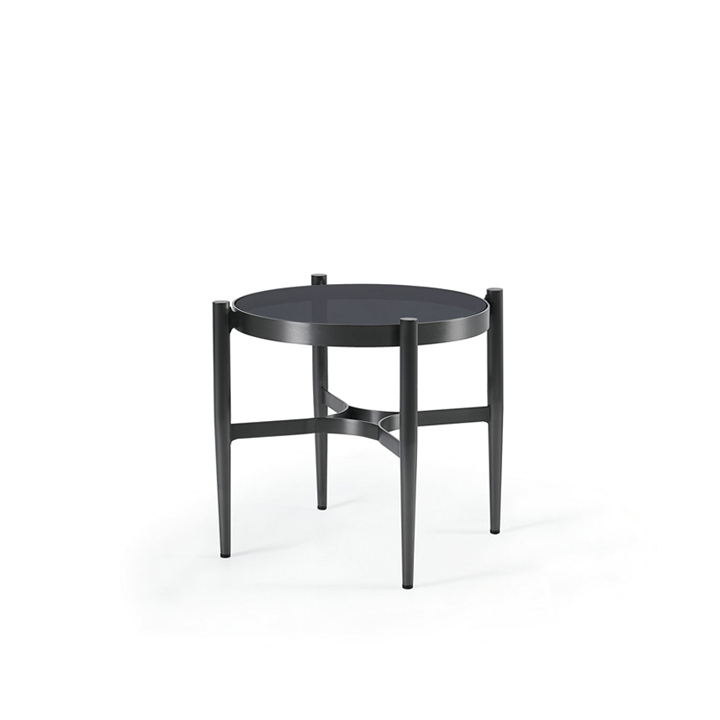 CALICE-X-COFFEE-TABLE-A62011-X.jpg Calice Coffee Table - 0.58 Glass Top Metal - Image 1