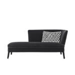 Canon Daybed Right Black Fabric