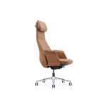 Capo Office Chair Brown Half Leather - Image 2