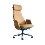 Capo Office Chair Brown Half Leather