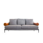 Casoria Sofa Fabric - 3 Seater Sofa Grey