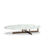 Cixi Coffee Table Brown Gold Carybiu Marble