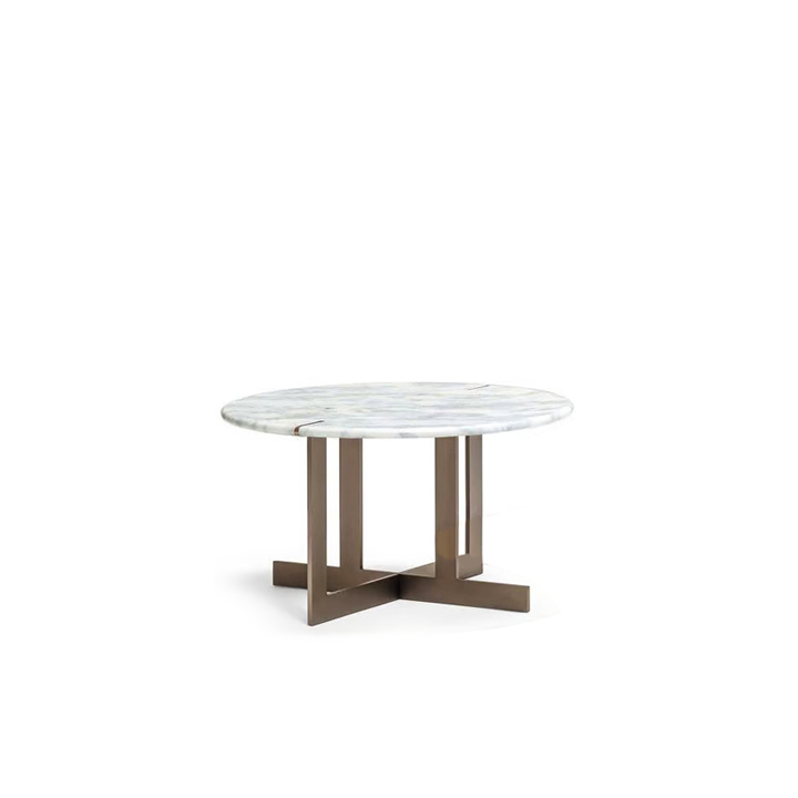 CIXI-SIDE-TABLE-A4ST673.jpg Cixi Side Table Brown Gold Carybiu Marble - Image 1