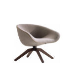 Colt S Lounge Chair Light Grey Fabric Solid Wood Leg