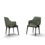Contento Dining Chair Microfiber Green - Image 2