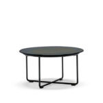 Crawford Side Table Black Glass