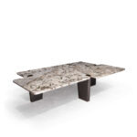 Crossword Coffee Table Stainless Marble