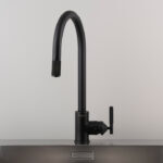Kitchen Taps / Mixer With Pull Out Spray / Linear / Welders Black - Image 3