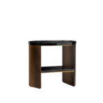 Darren Side Table Black Marble