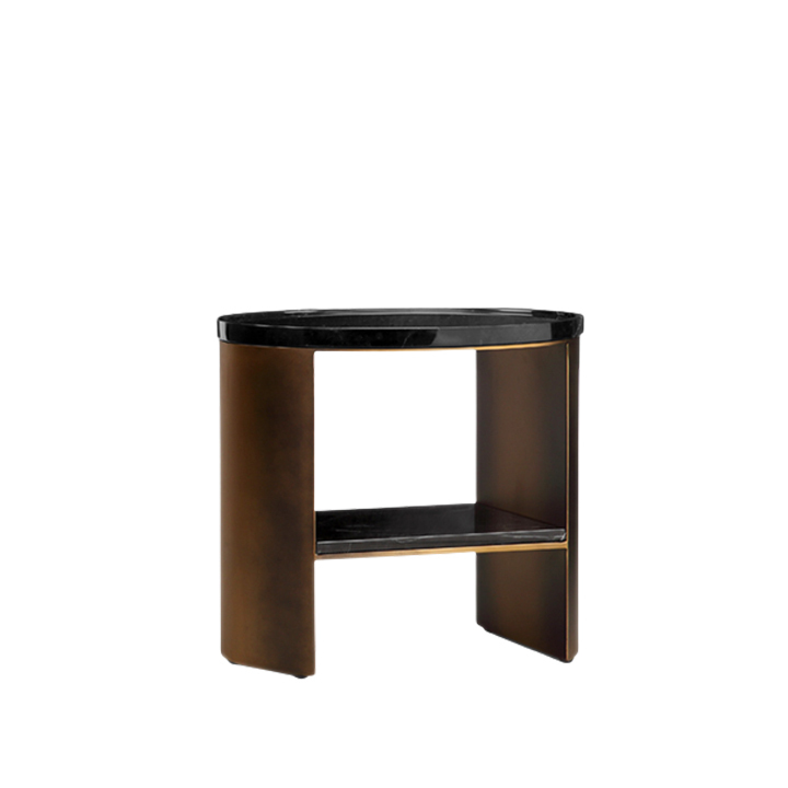 DARREN-SIDE-TABLE-A4ST684.jpg Darren Side Table Black Marble - Image 1