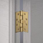 Door Hinge / 102 X 76 X 3 mm / Brass - Image 2